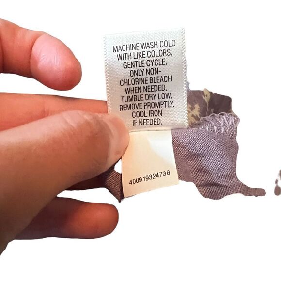 3 for $30! Elle purple floral woven and knit tank‎ - Picture 3 of 8